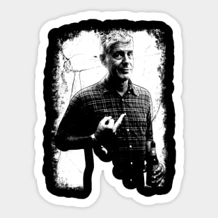 Anthony Bourdain Middle F* Vintage Sticker